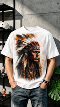 Native Warrior Graphic T-Shirt