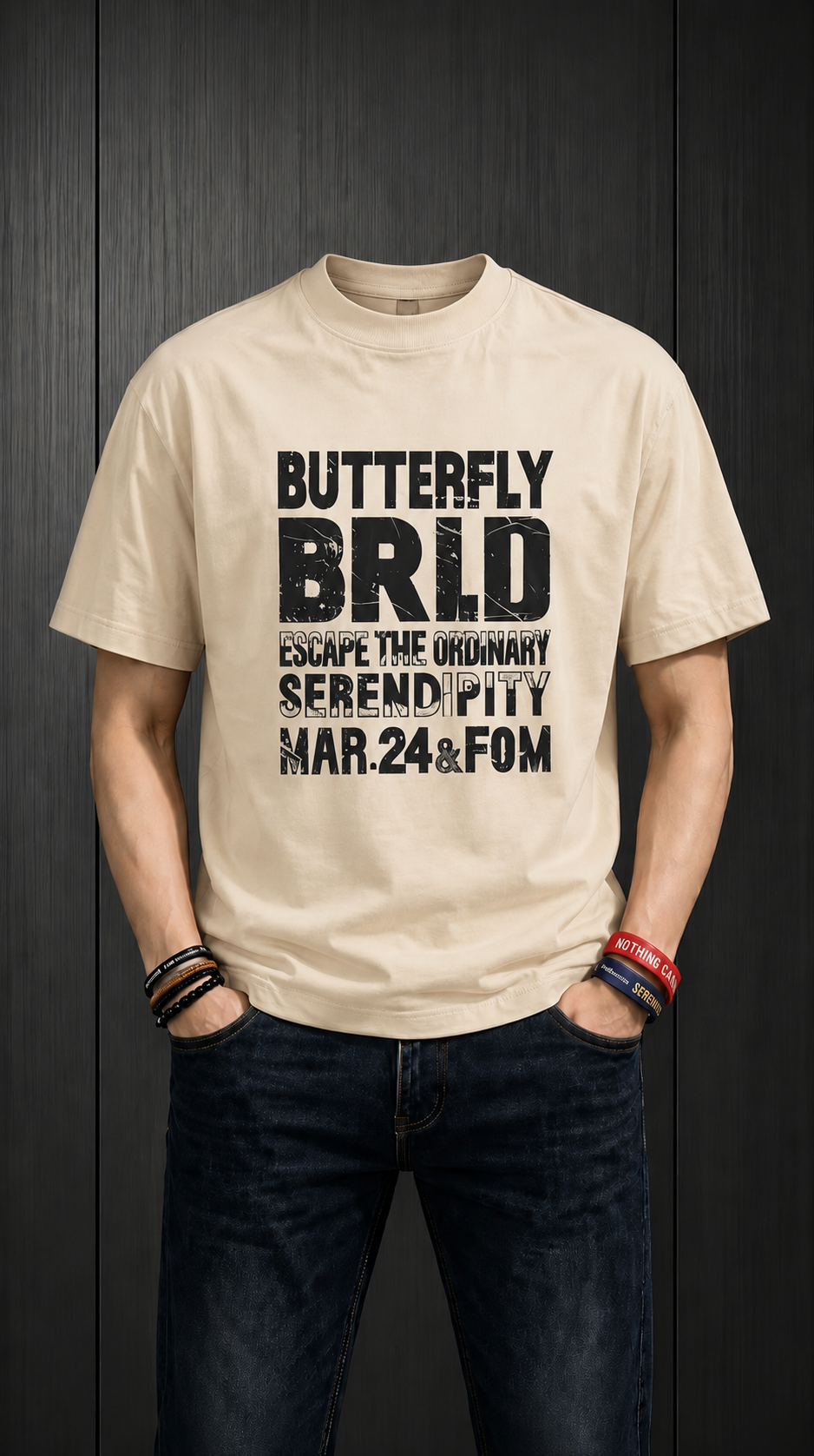 T-Shirt BUTTERFLY BRLD Cotton