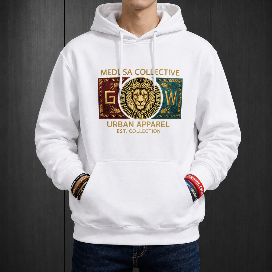 Lion Crest Graphic Hoodie