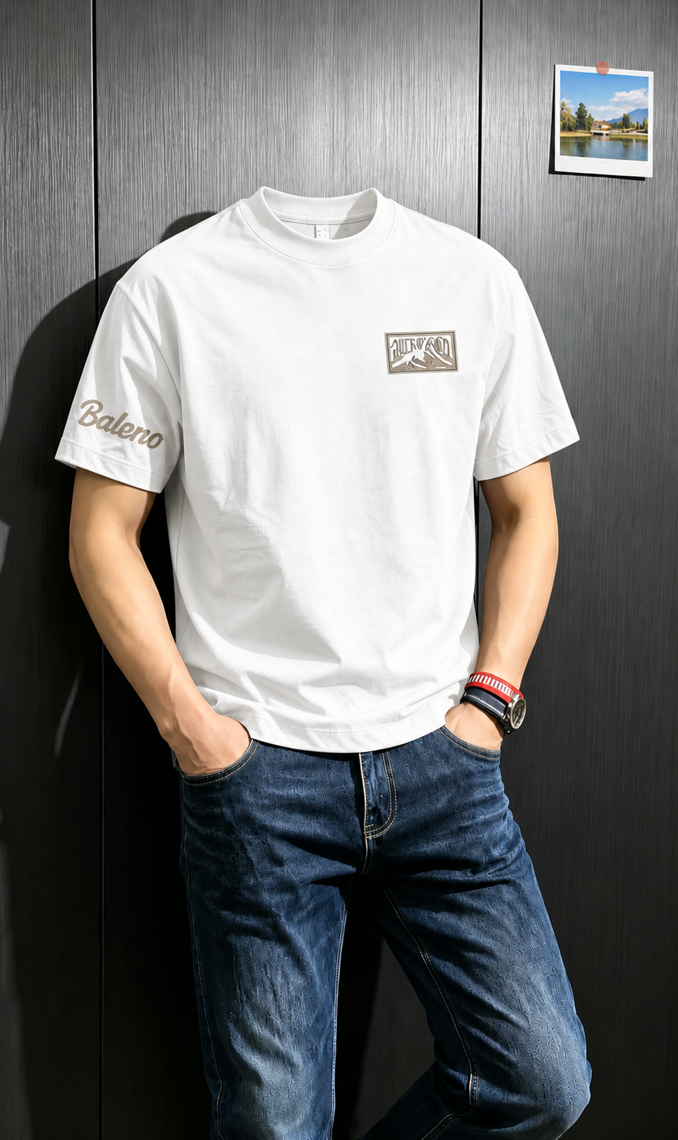 T-Shirt Vintage Block Text