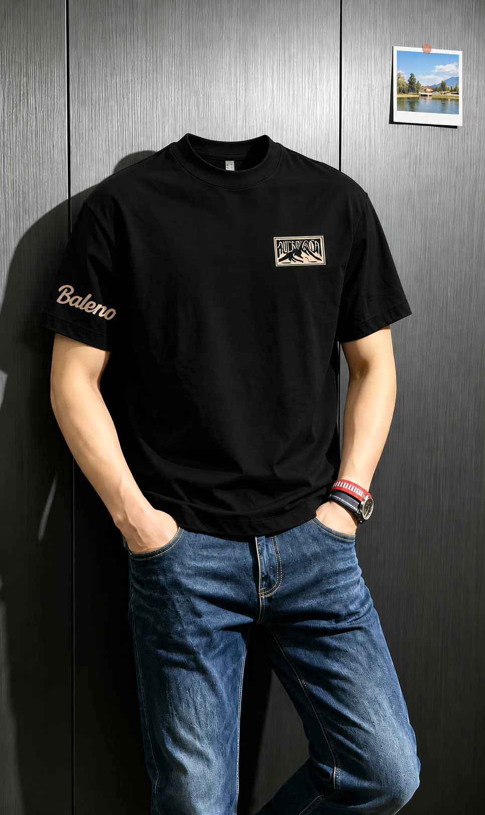 T-Shirt Vintage Block Text