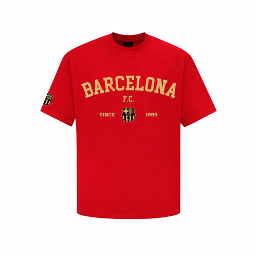 Barcelona Vintage Football Fan Graphic T-Shirt