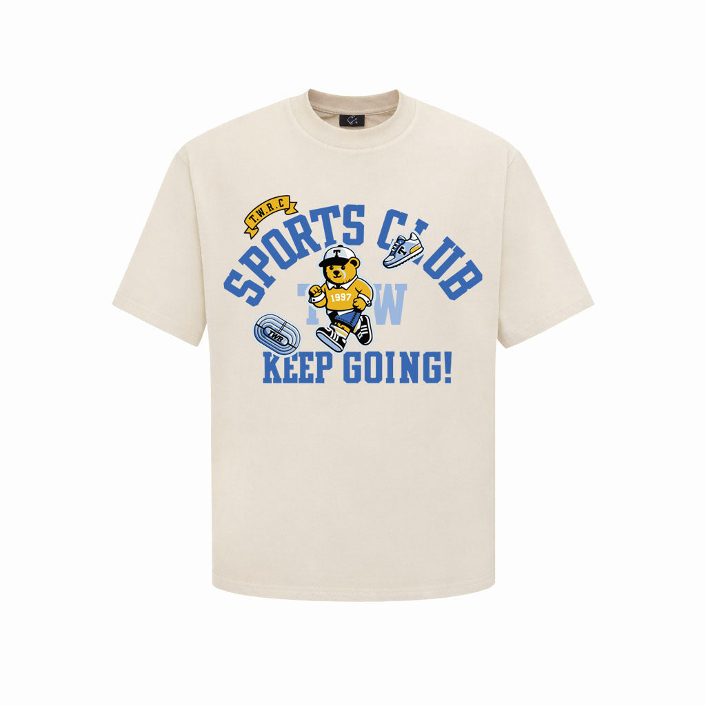 Sports Club - Keep Going! Bear Tshirt - Streetwear Tshirt