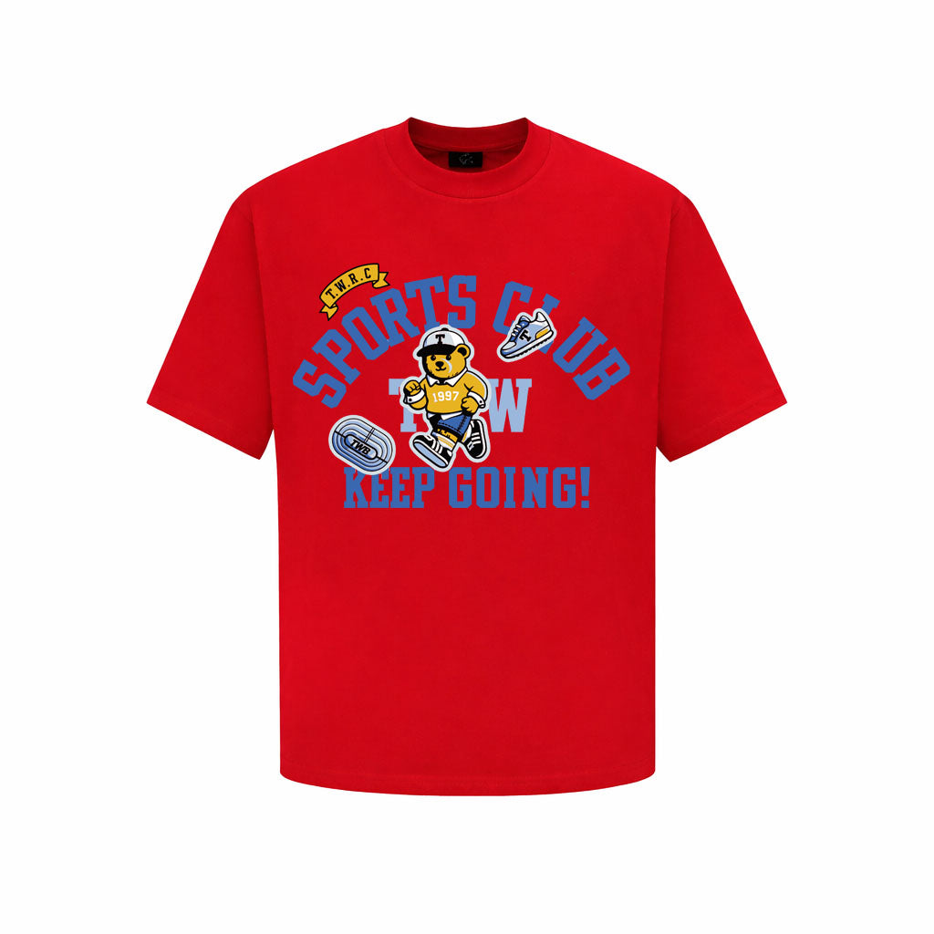 Sports Club - Keep Going! Bear Tshirt - Streetwear Tshirt