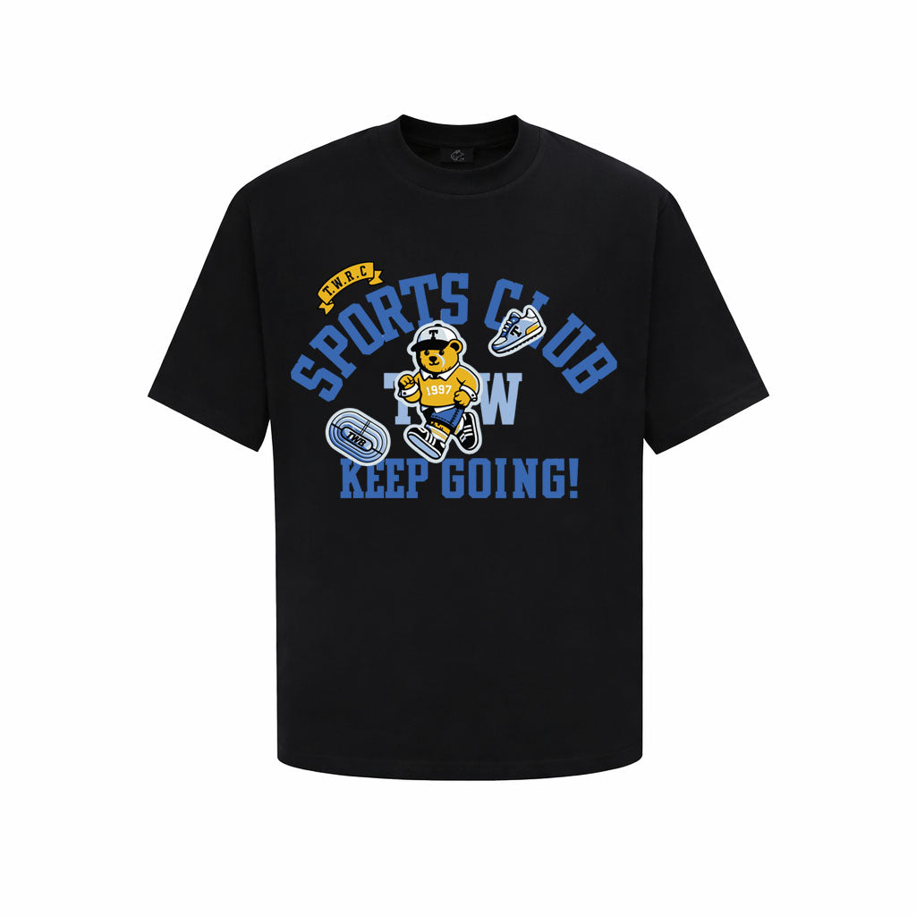 Sports Club - Keep Going! Bear Tshirt - Streetwear Tshirt