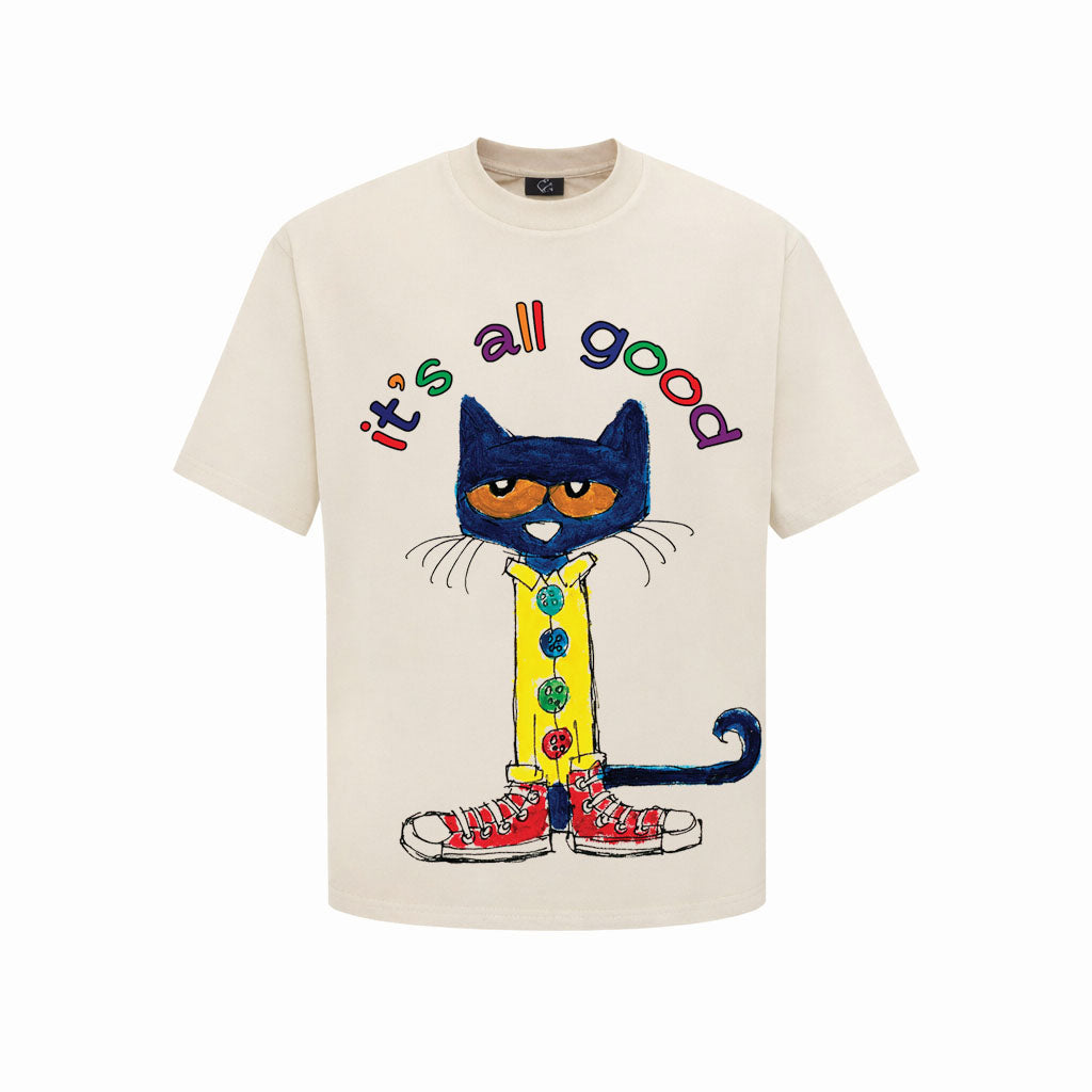Chapel Official - "It's All Good" Happy Cat Doodle Tee