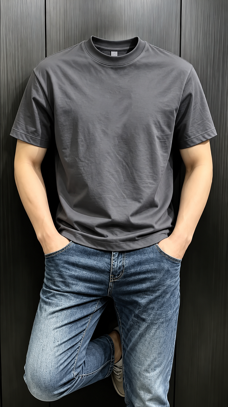 Premium Cotton Crewneck Tee