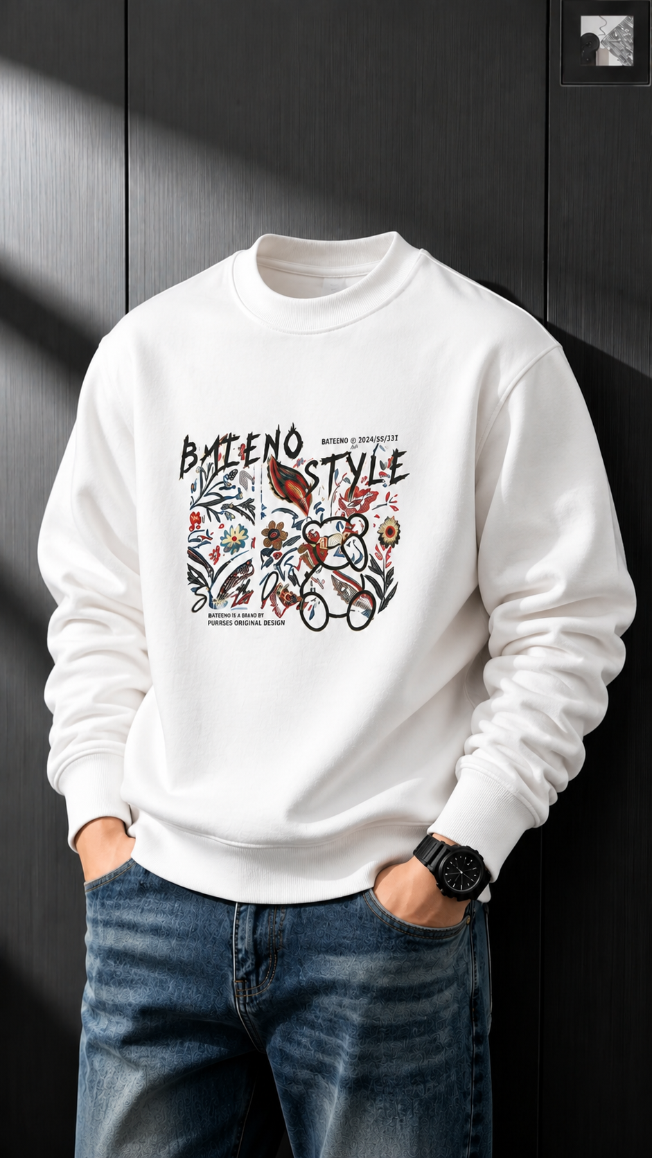 Batieno Style Fleece Sweatshirt