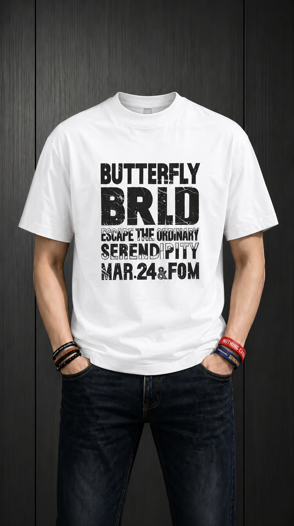 T-Shirt BUTTERFLY BRLD Cotton