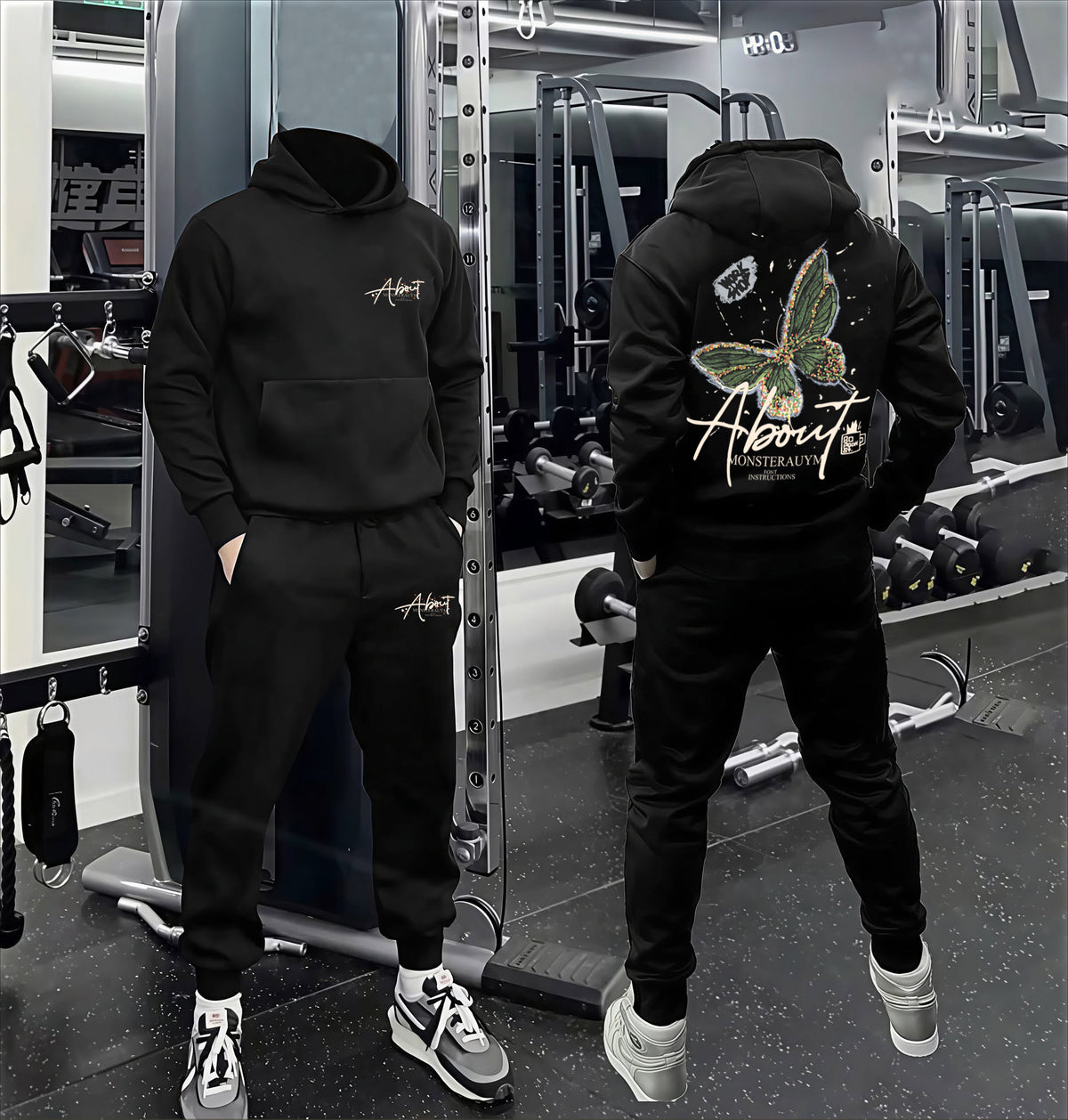 Set Midnight Butterfly Hoodie