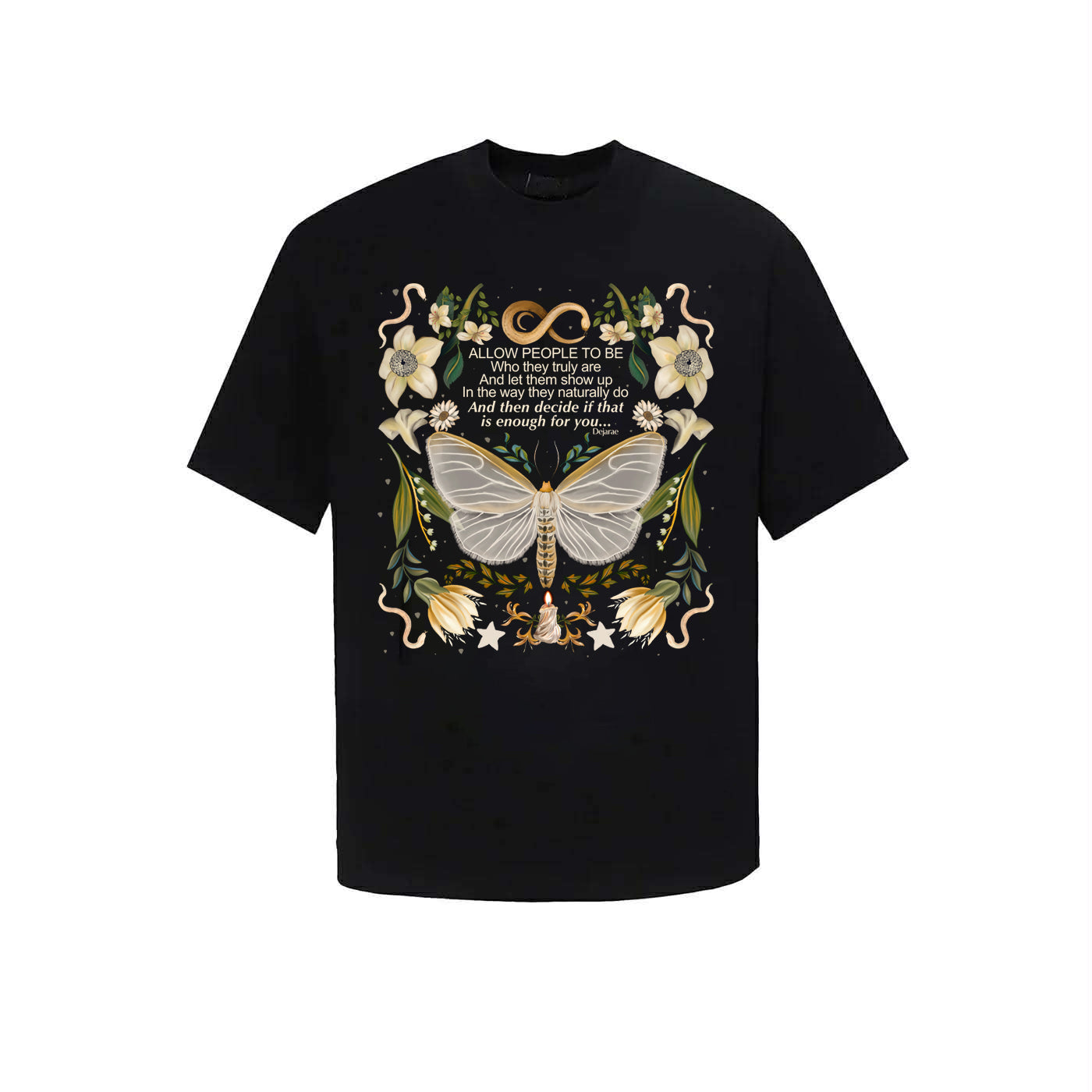 Chapel Official - "Authentic Soul" Moth & Floral Art Tee