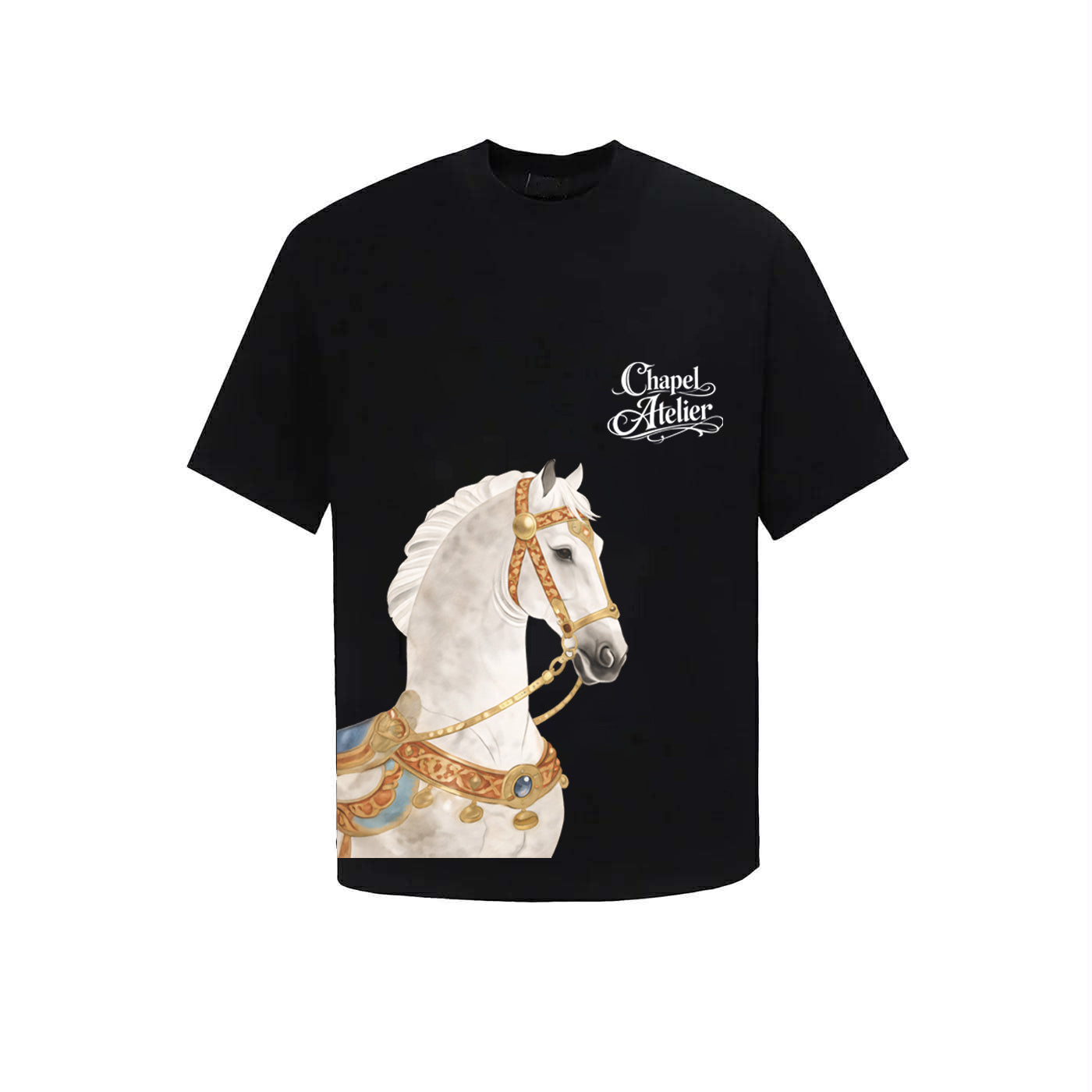 Chapel Official - "Atelier Stallion" Noble White Horse Tee