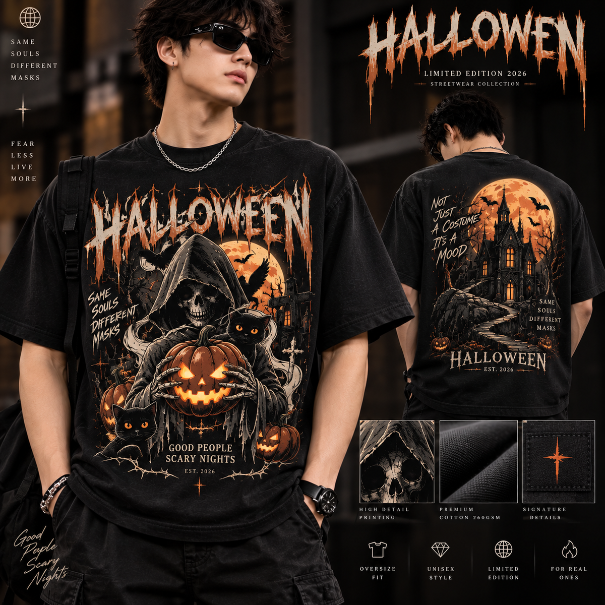 Haunted Souls Halloween Tee