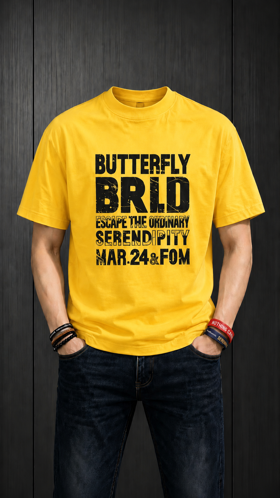 T-Shirt BUTTERFLY BRLD Cotton