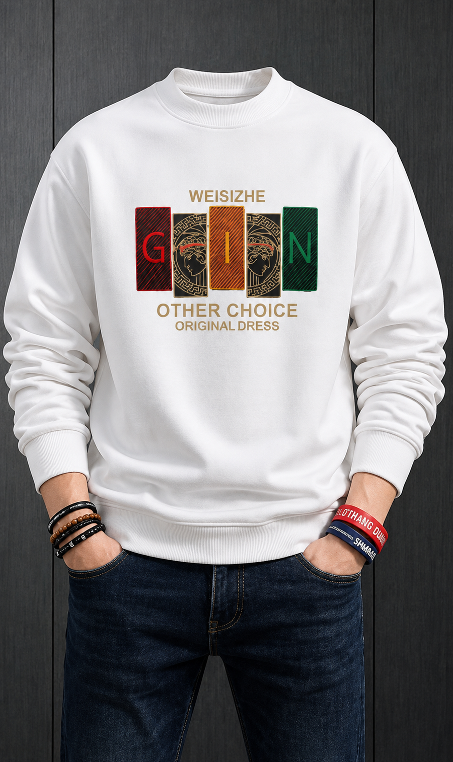 GIN Vintage Graphic Crewneck Sweatshirt