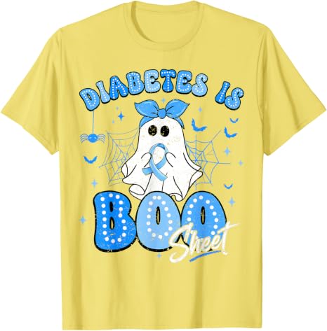 Diabetes is Boo Sheet Halloween Ghost Diabetes Awareness T-Shirt