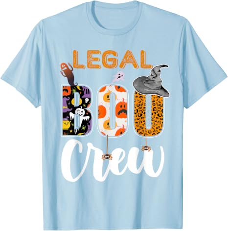 Legal Boo Crew Halloween Costume Matching T-Shirt