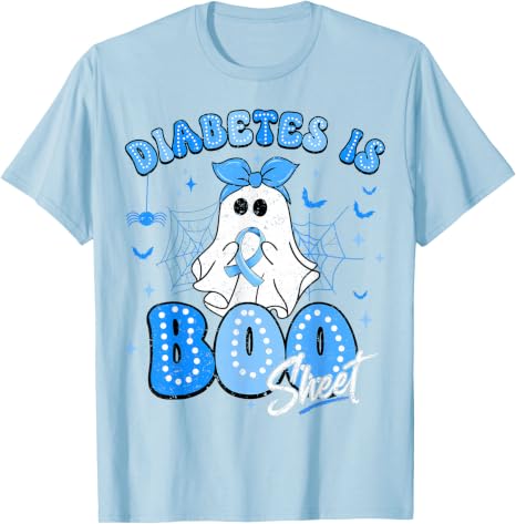 Diabetes is Boo Sheet Halloween Ghost Diabetes Awareness T-Shirt