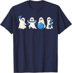 Halloween Ghost Yoga Fitness Workout T-Shirt