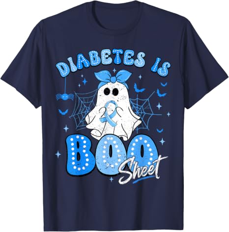 Diabetes is Boo Sheet Halloween Ghost Diabetes Awareness T-Shirt