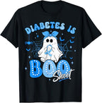 Diabetes is Boo Sheet Halloween Ghost Diabetes Awareness T-Shirt