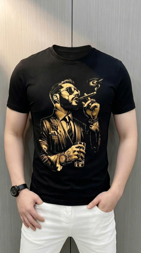T-Shirt The Young Man Smoking