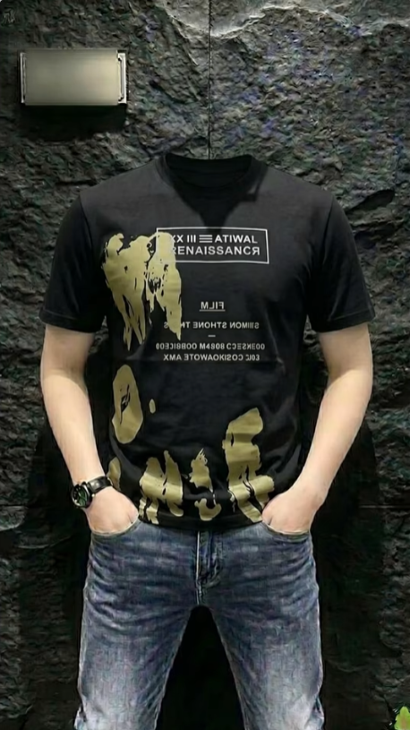 T-Shirt Painted Roof Pattern
