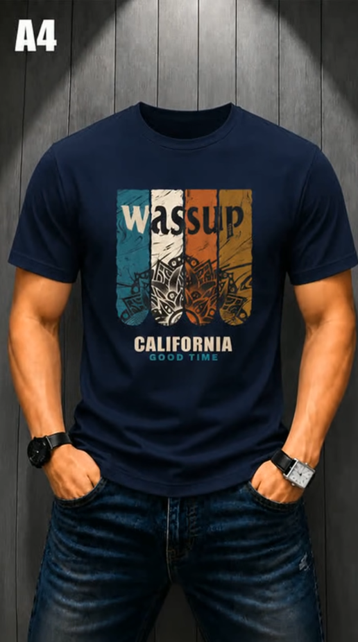 T-Shirt cotton Wassup California