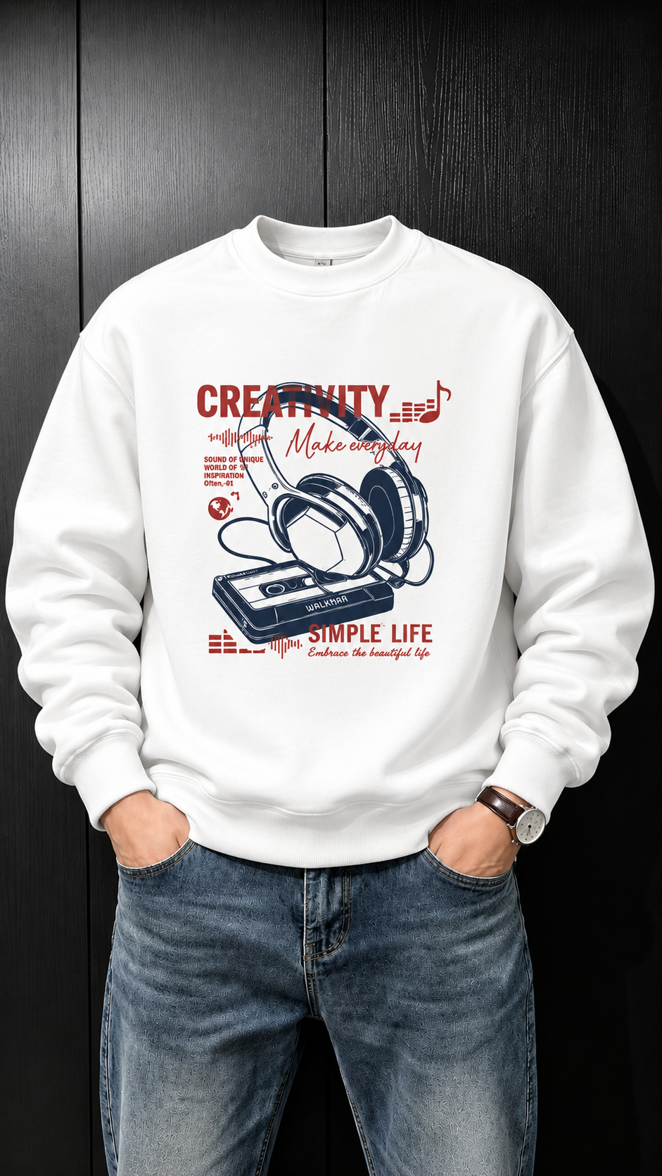 Creativity Music Fleece Sweatshirt