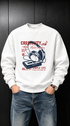 Creativity Music Fleece Sweatshirt