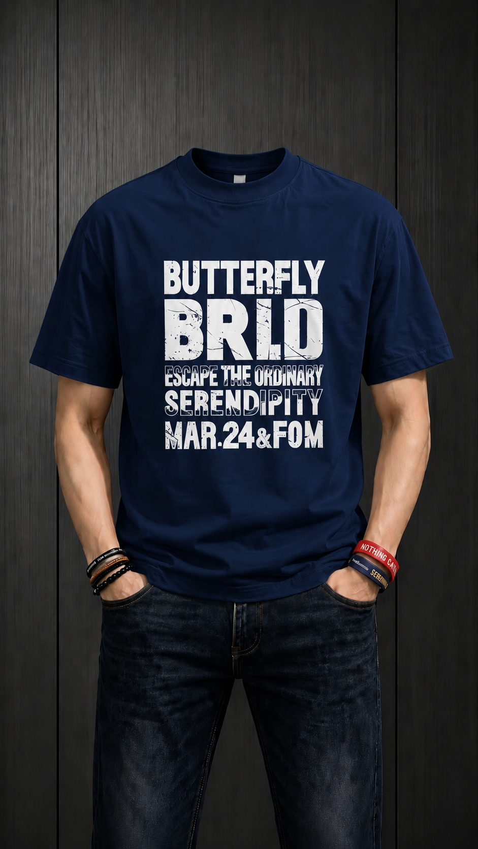 T-Shirt BUTTERFLY BRLD Cotton