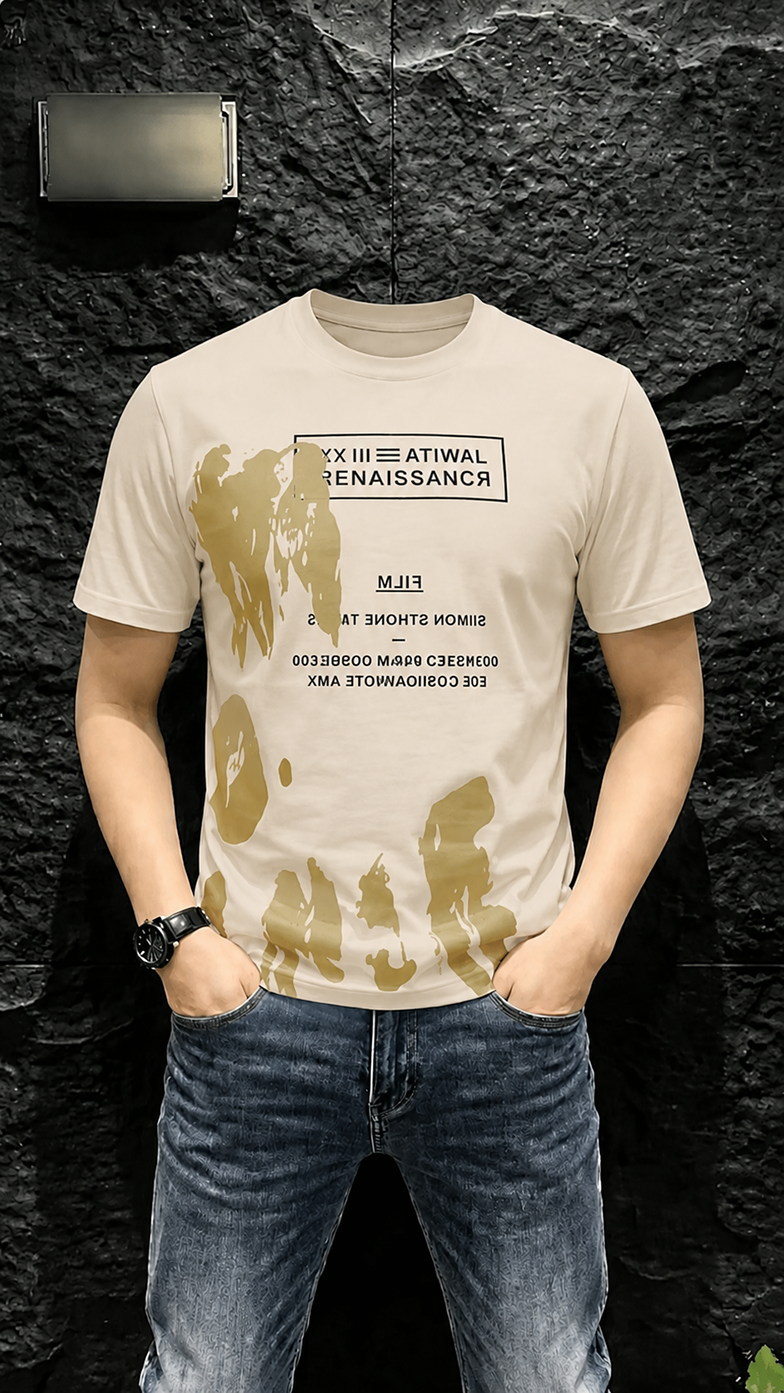 T-Shirt Painted Roof Pattern