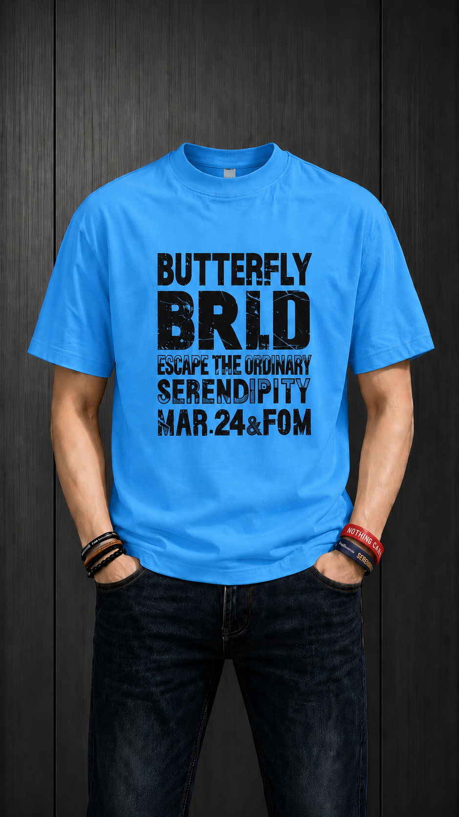 T-Shirt BUTTERFLY BRLD Cotton