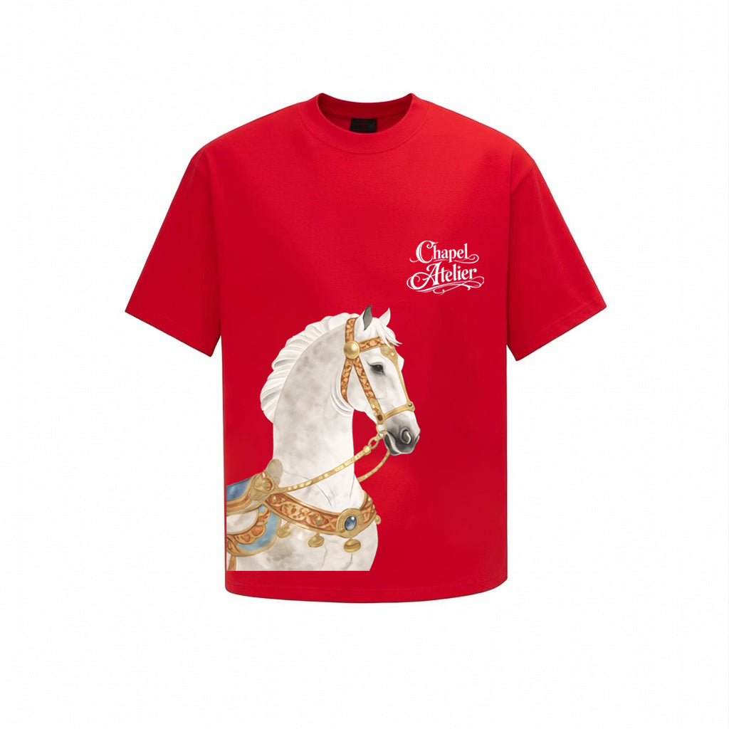 Chapel Official - "Atelier Stallion" Noble White Horse Tee