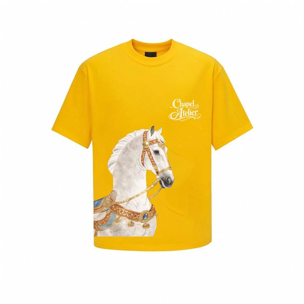 Chapel Official - "Atelier Stallion" Noble White Horse Tee