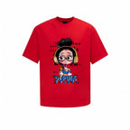 The Girl take the headphone streetwear  T-Shrit