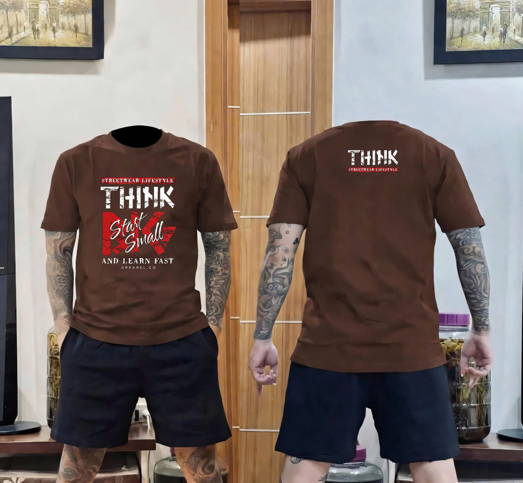Think Start Small Graphic Tee & Shorts Set