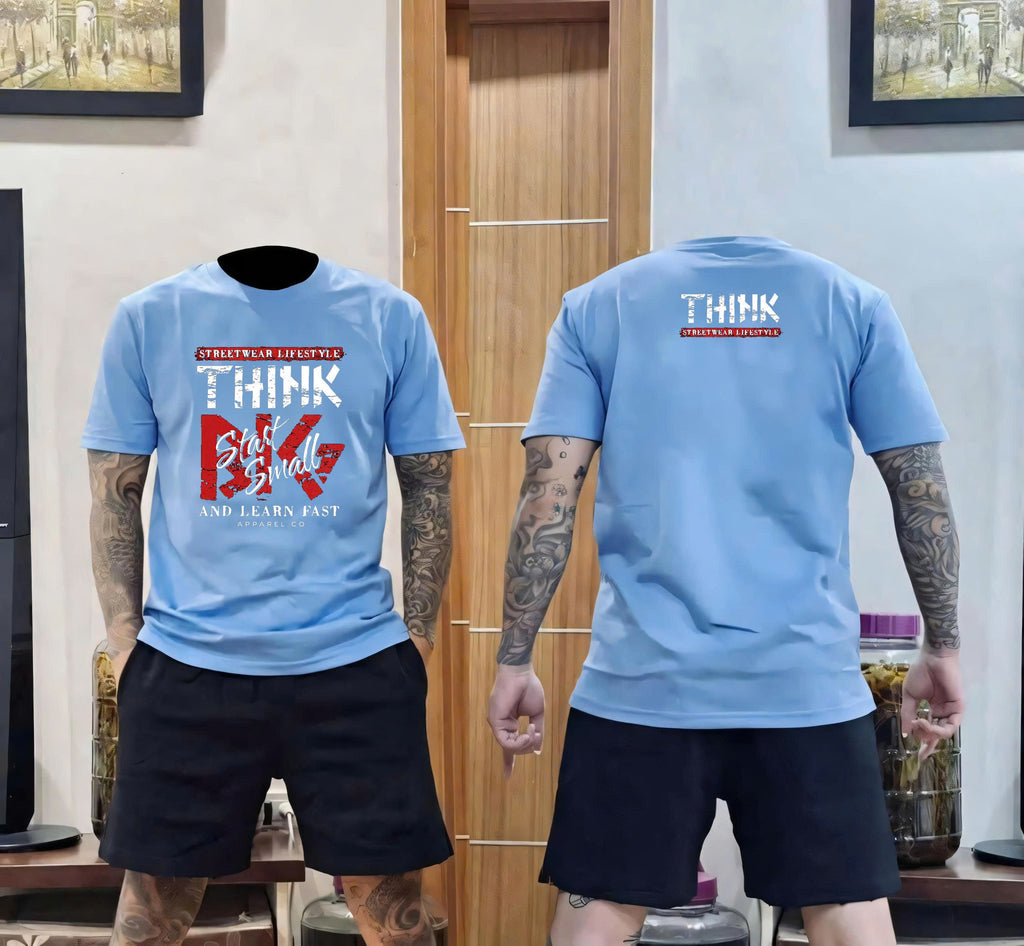 Think Start Small Graphic Tee & Shorts Set