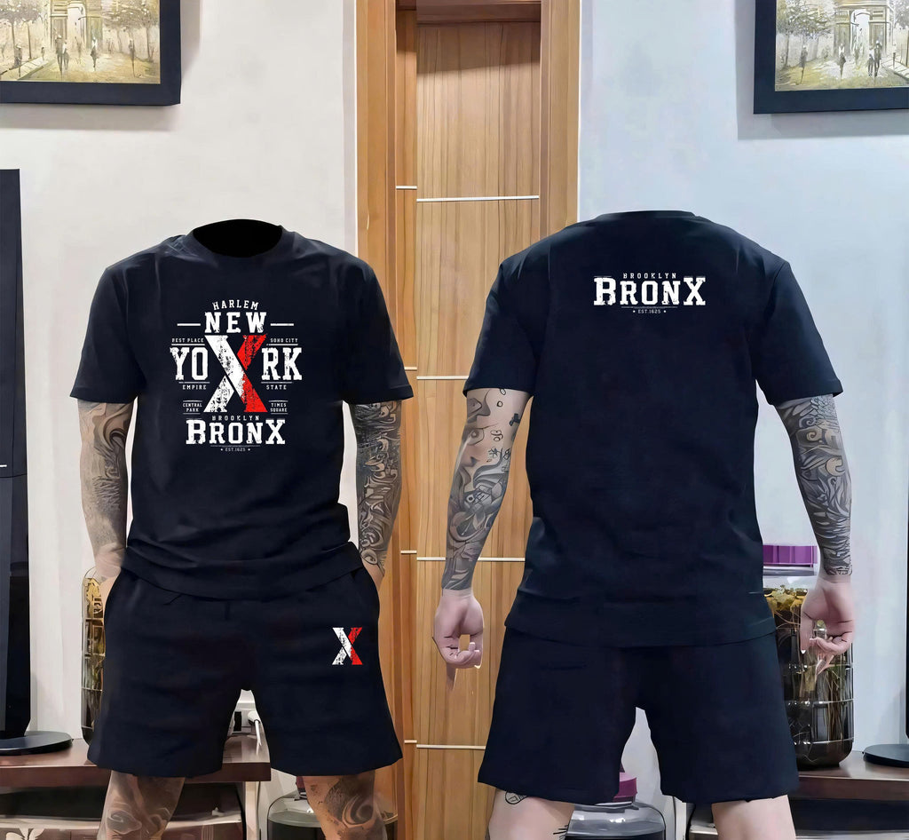 Men’s Graphic T-Shirt & Shorts Set