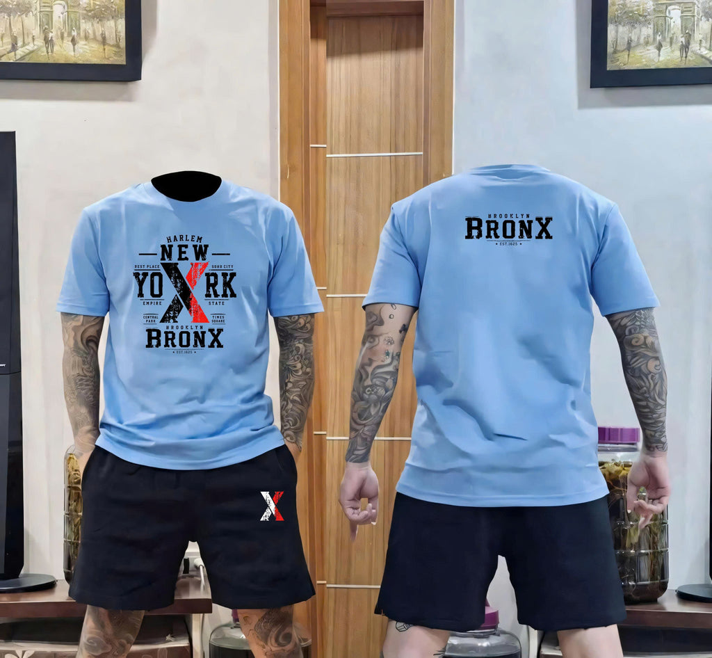 Men’s Graphic T-Shirt & Shorts Set