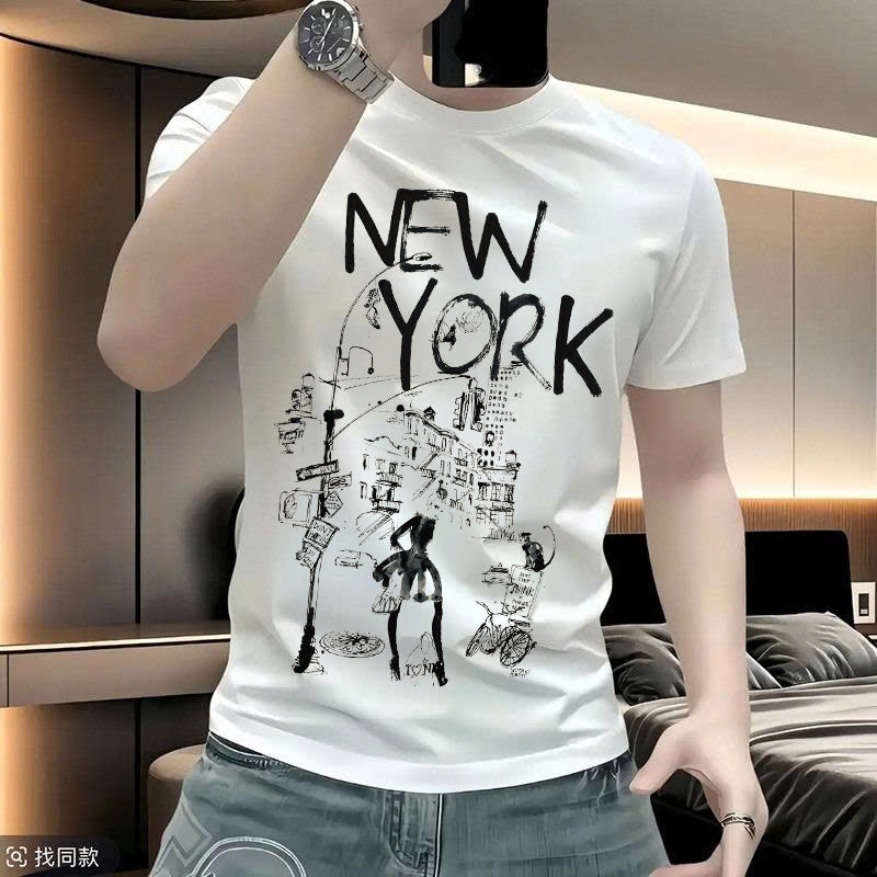 New York Street Sketch Graphic T-Shirt