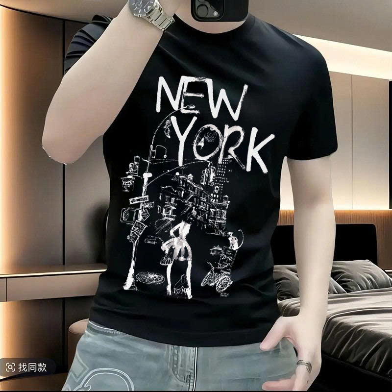 New York Street Sketch Graphic T-Shirt