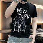 New York Street Sketch Graphic T-Shirt