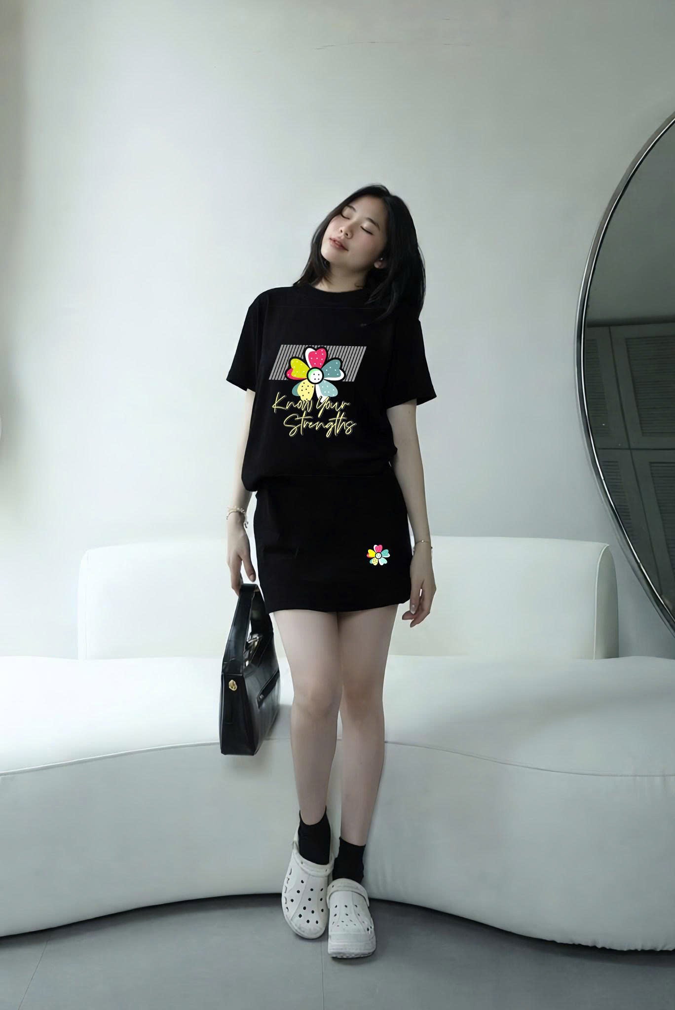 Bộ thun hoa nhiều màu