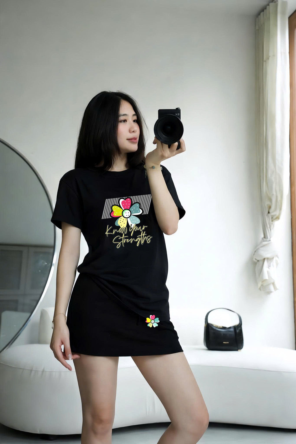 Bộ thun hoa nhiều màu