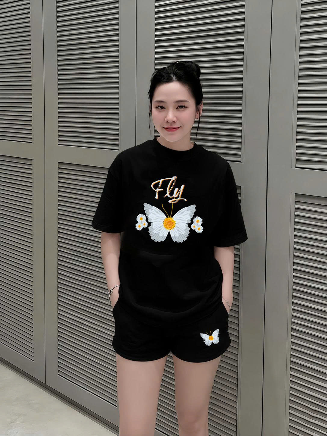 Bộ thun đen fly